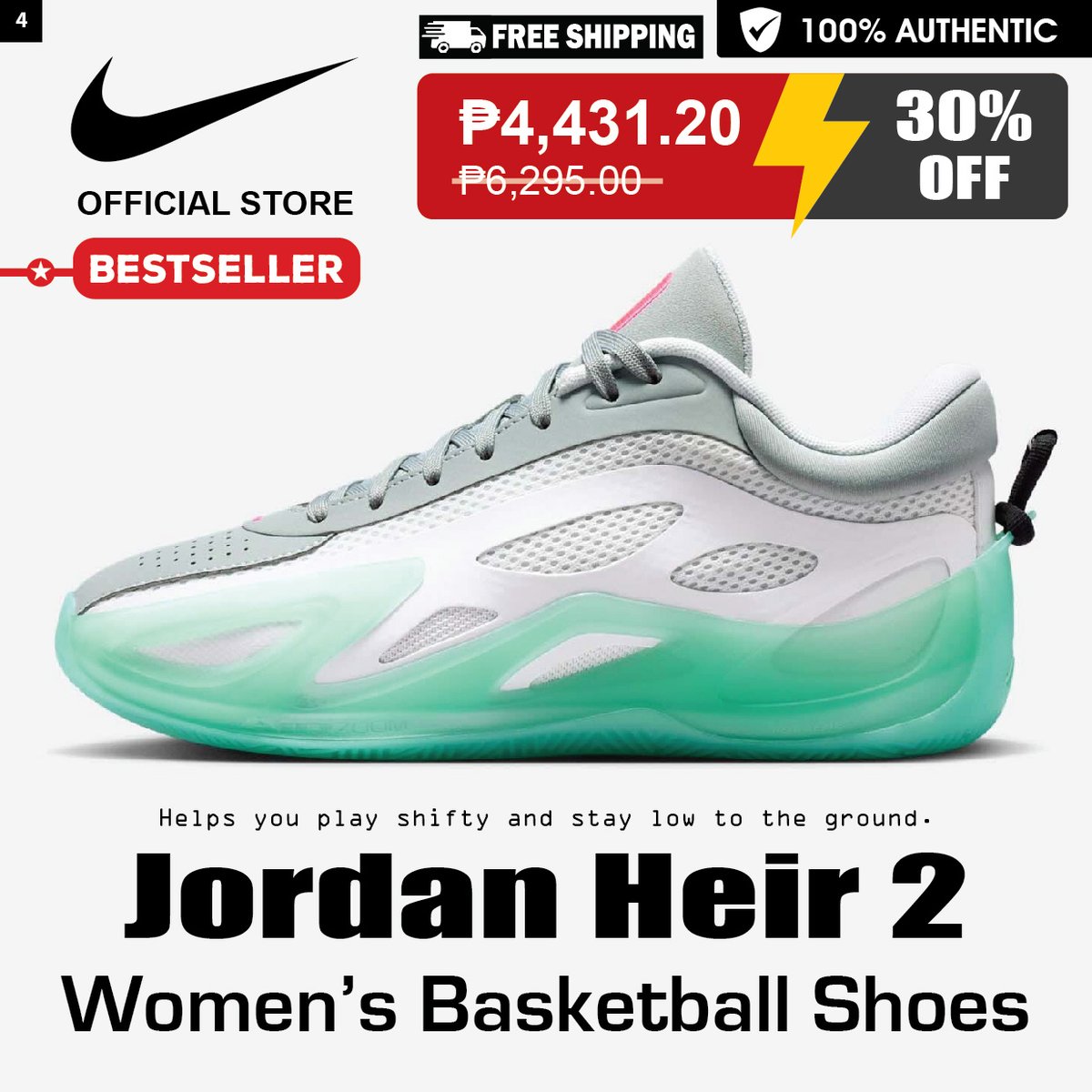 justdoit_shoes's tweet photo. Nike JORDAN HEIR SERIES 2: https://t.co/uR9vHEPI6x
This game demands everything. Designed with insights from women on the court, the Jordan Heir Series helps you play shifty and stay low to the ground.
#Nike #NikePH #PHStoreNIKE #NikePHStore #Women #Basketball #Shoes https://t.co/NMWFGC2WRz