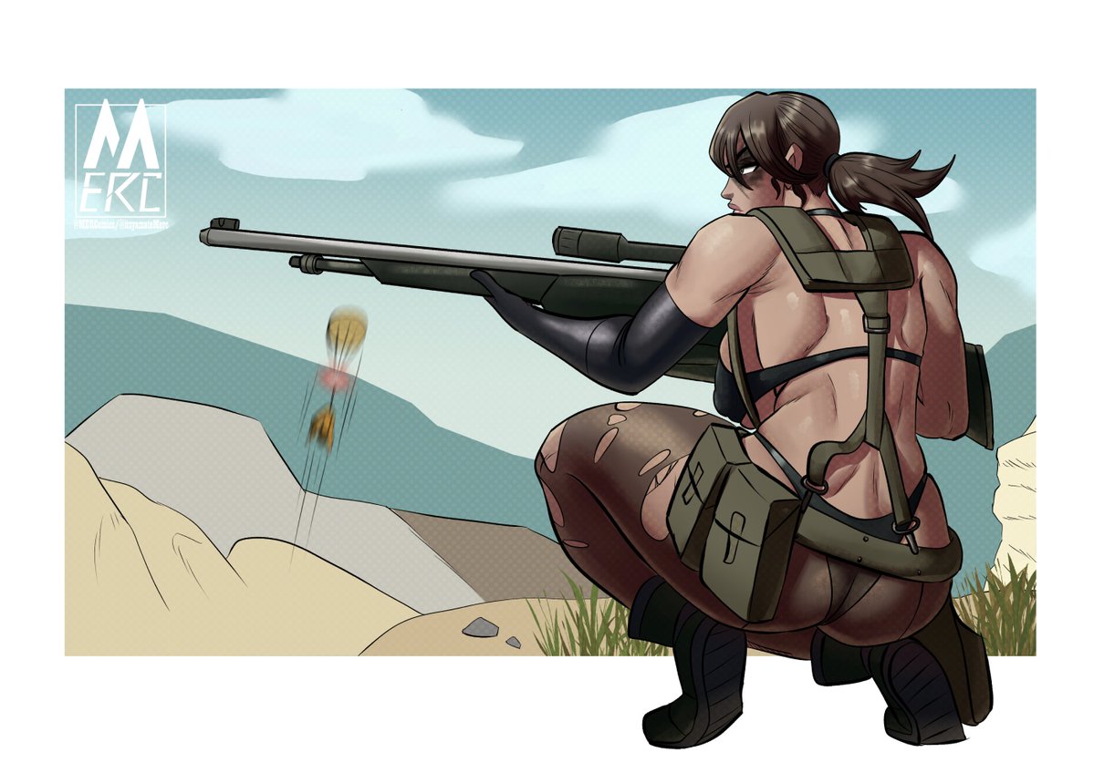 MERComics's tweet photo. I finished MGSV a week ago and I miss Quiet so I rendered that sketch I did of her https://t.co/KEGM9HHAKU