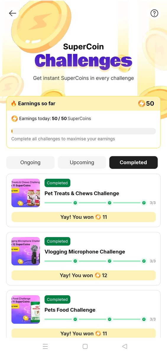 OtherHalf2025's tweet photo. @flipkartsupport
@flipkart This is absurd, you added a new challenge system for flipkart supercoins and now everyone is wasting their time on this coz you are not crediting the won supercoins through these challenges plus there's no proof of its existence
See the before &amp; after👇🏻 https://t.co/0VCSFMZbdv