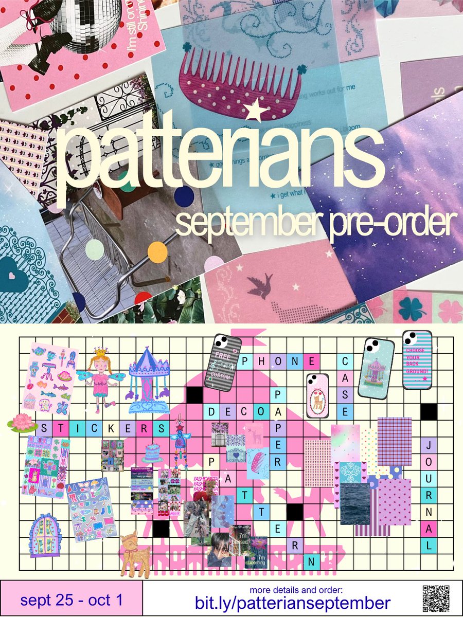 patterians's tweet photo. .  . [ @patterians  ] september pre-order! 🪷 

🎐 september 25 - october 1 

more details &amp; order: https://t.co/T91tgW2BPh https://t.co/RqdHpbuLKM