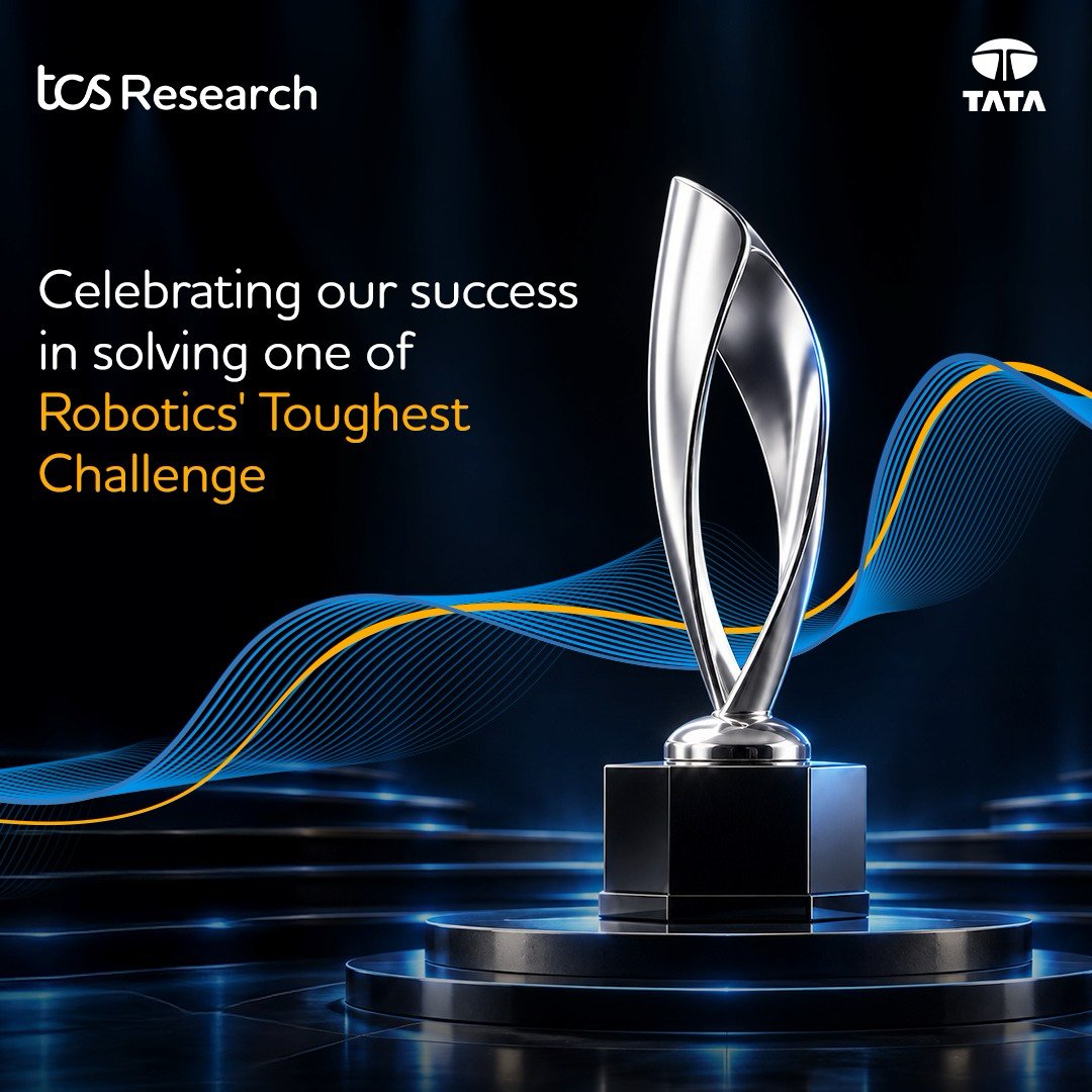 TCSResearch's tweet photo. Celebrating our success in solving one of robotics' toughest challenge
Our Robotics Research team, TCS-PLGRM, secured 2nd place globally at Intrinsic's AI for Industry Challenge.
Competing against 5,000+ developers from 115 countries, the team achieved a 100% success rate in the final physical workcell stage, becoming one of only two teams to do so.
Know more: https://t.co/DL7Nu8Qp9Q
#Research #InventingforImpact #AIforIndustryChallenge #Intrinsic #PhysicalAI