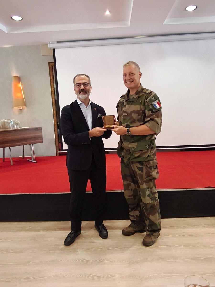 TuracDisTicaret's tweet photo. 📌We attended the Ankara Military Attaché Corps (AMAC) 2026 Fall Conference in Marmaris, Muğla, represented by our General Manager, Fatih Altubaş, and our International Business Development Specialist, Tolga Yılmaz.
During the conference, we presented our anti-drone ammunition and close-range counter-drone system, Drone Shield, sharing our solutions with the participants.
📌Muğla’nın Marmaris ilçesinde düzenlenen Ankara Askerî Ataşeler Birliği (AMAC) 2026 Sonbahar Konferansı’na, Genel Müdürümüz Fatih Altubaş ve Uluslararası İş Geliştirme Uzmanımız Tolga Yılmaz ile katıldık.
Konferans kapsamında, anti-drone mühimmatlarımız ve yakın menzilli drone savunma sistemimiz Drone Kalkanı (Drone Shield) hakkında bir sunum gerçekleştirerek çözümlerimizi katılımcılarla paylaştık.
#AMAC2026 #DroneShield #AntiDrone #SavunmaSanayii #DefenseIndustry
@FatihAltunbash