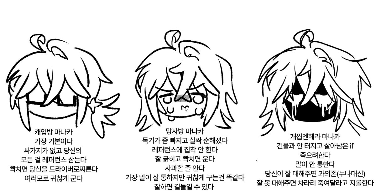 minkun0527's tweet photo. 제가 돌아왔고
후관짤사람? 아래 마나카들중에 골라주세요..... https://t.co/6uJr3MBmqq