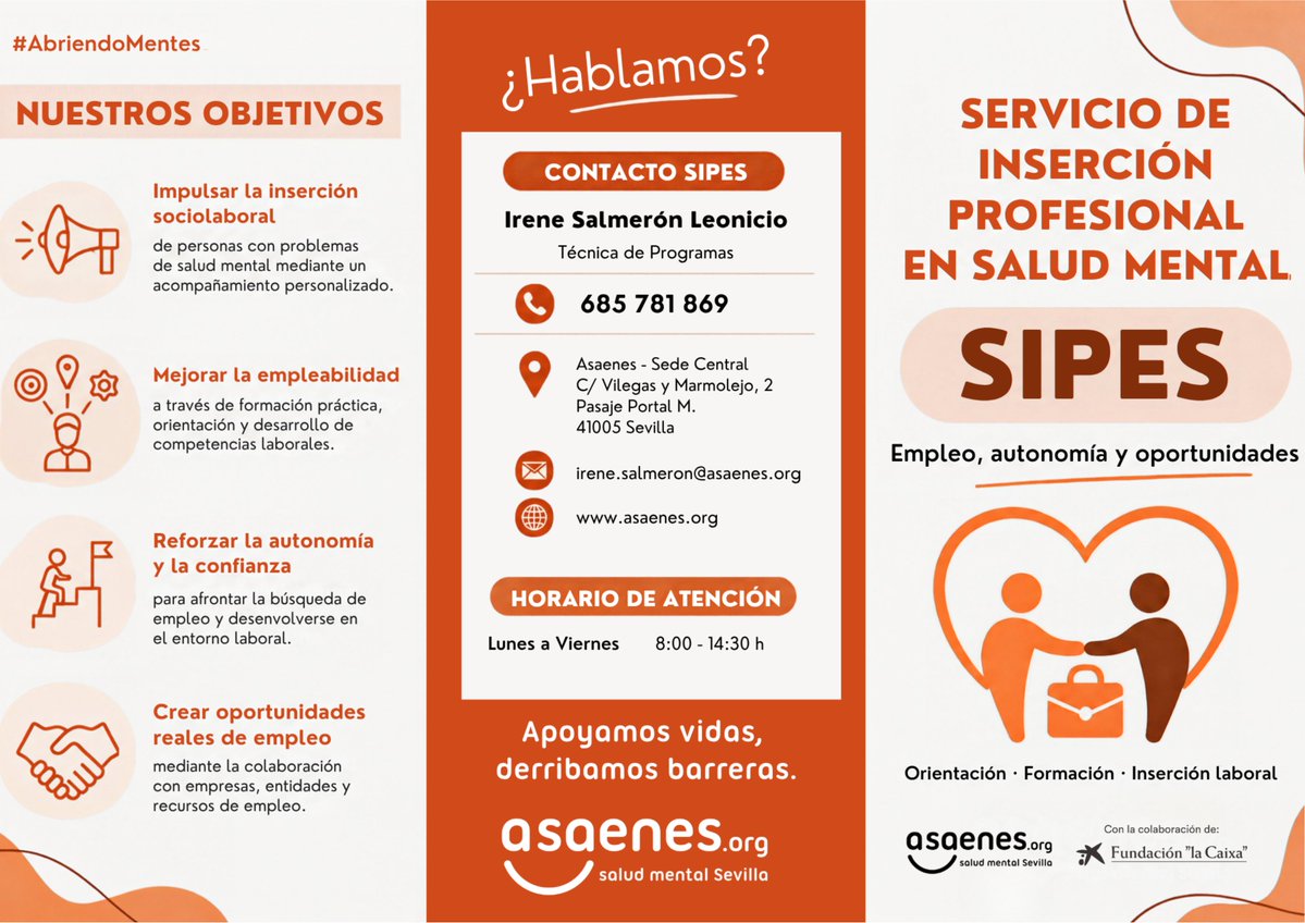 ASAENES's tweet photo. 💻 RedCreA sigue avanzando: competencias digitales para abrir oportunidades de empleo.

👥Durante estas semanas estamos avanzando en la puesta en marcha del Itinerario Laboral Digital de RedCreA, dirigido a jóvenes con problemas de salud mental.

🎯El objetivo no es solo aprender a utilizar herramientas digitales, sino hacerlo de forma práctica y aplicada a situaciones reales relacionadas con el empleo y la autonomía 👇

📝Preparar y actualizar un currículum digital.
💻Desenvolverse en plataformas de búsqueda de empleo.
📲Realizar trámites online y utilizar la tecnología con mayor seguridad e independencia.

👉El itinerario parte además de las propias necesidades de las personas participantes. 

📚Los contenidos, materiales y ritmo de trabajo se adaptan a su nivel competencial, intereses y objetivos, incorporando acompañamiento técnico durante todo el proceso.

 👥A lo largo de 2026, estamos acompañando de forma individual y grupal a 24 personas jóvenes de entre 16 y 27 años, evaluando también la evolución de sus competencias digitales antes y después del itinerario.

😉Porque reducir la brecha digital también significa mejorar oportunidades, autonomía y acceso al empleo.

▪️#RedCrea, un proyecto realizado con la colaboración de @FundlaCaixa.

#ConvocatoriasProyectosSociales #FundaciónlaCaixa