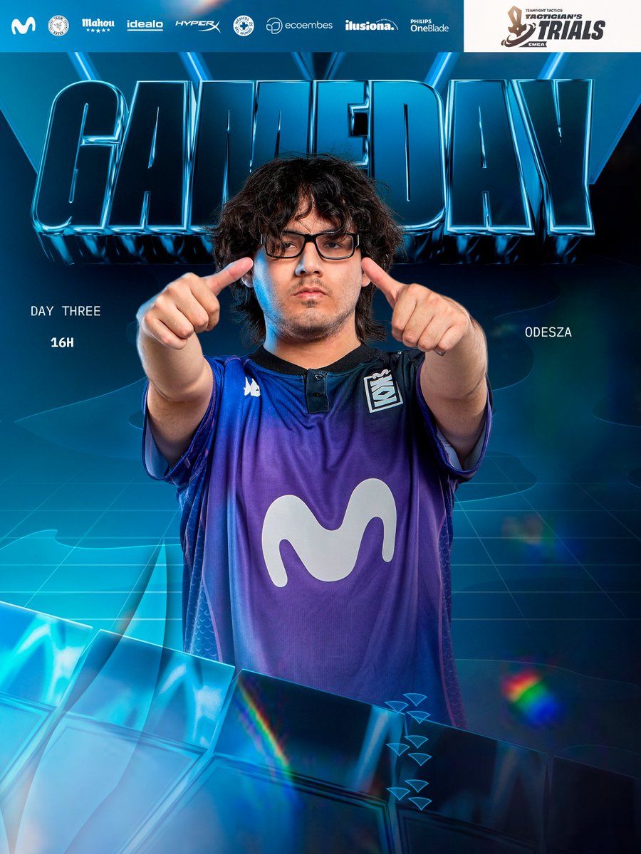 MovistarKOI's tweet photo. HOY TENEMOS TFT CON EL BUENO DE @OdeszaTFT
Jugamos el día 3 del EMEA Tactician's Trials 1.
128 jugadores. 1 solo gafiter.
#goMKOI #MKOIWIN https://t.co/dIRB3LWFAd