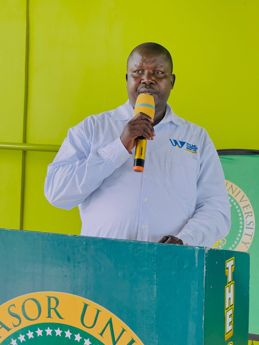 KingCeasorUni's tweet photo. Happening Now at KCU!

Mr. Ochatum Joseph Paul, Principal Cooperative Officer at the Ministry of Trade, Industry and Cooperatives, delivering the keynote address at today’s University-Wide Public Lecture, “Beyond Employment.”

He highlighted how cooperatives can empower students and staff through savings, member economic participation, democratic participation, autonomy and cooperation opening pathways to collective wealth creation beyond traditional employment.

Stay with us and follow our live updates for key insights from the lecture.

Cooperate. Invest. Grow. Together.

#KCU #BeyondEmployment #Cooperatives #WealthCreation
