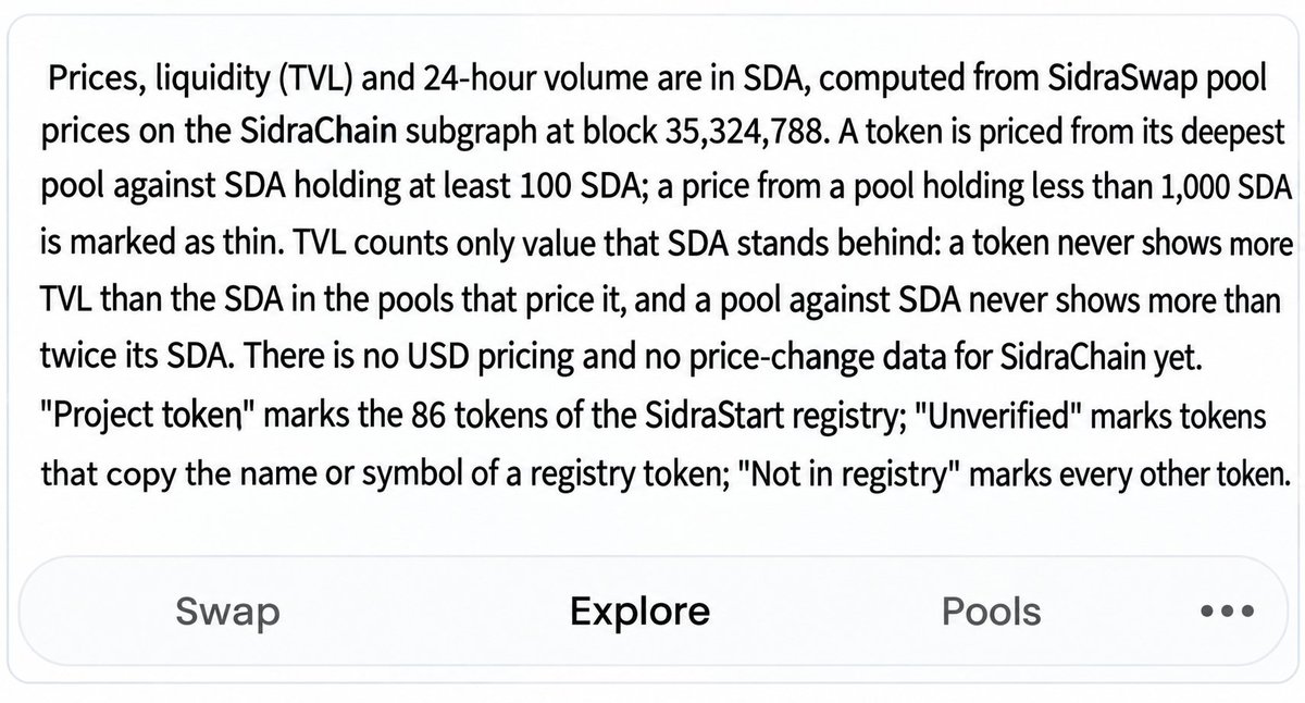 SidraGlobal3's tweet photo. ⚠️ Stay alert, #SidraFamily!
To help prevent scams, always verify a project before interacting with its token. Check whether it is officially listed and verified on SidraDEX. Don’t trust random tokens sent to your wallet or Just lunch without official
#SidraChain #SidraDEX #SDA https://t.co/nlua9W6oCo