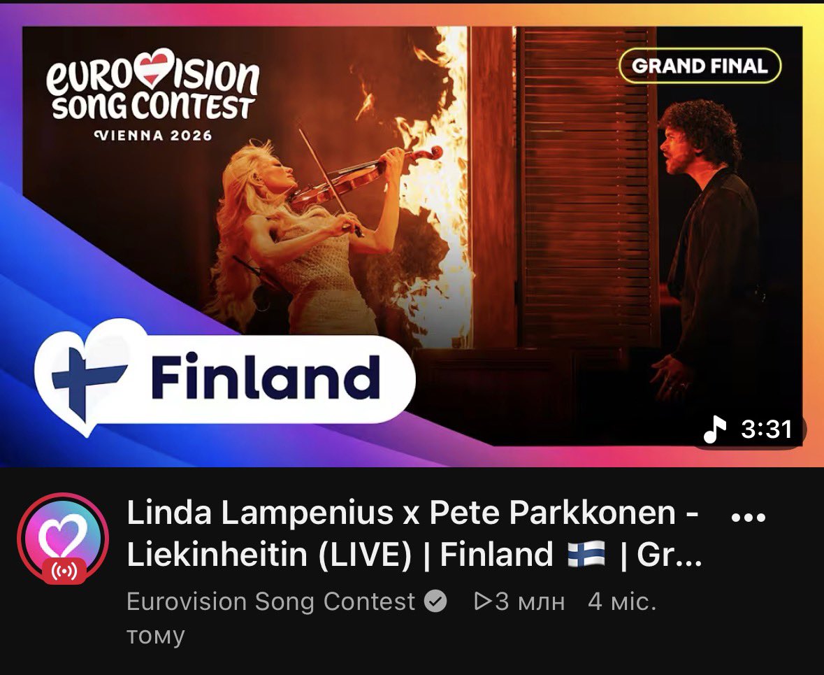 yiksperg's tweet photo. Are we sure that it was a clear fan favorite if the performance has only 3M views 4 months after the show? Even Jalla has more https://t.co/RLU08Vjfn6