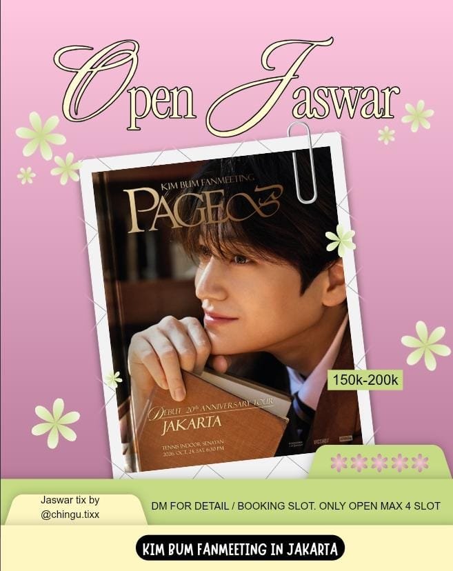 jkprospera's tweet photo. Open Jasa War Tiket KIM BUM FANMEETING IN JAKARTA

Fee: 100k-200k

✅self payment
✅data customer
✅fee setelah tiket secured, jika tidak dapat tidak bayar fee.
✅tidak ada dp apapun
❌TIDAK DIURUS SAMPAI FISIK

t. jastip jaswar tiket konser concert ticketing assistance kim bum https://t.co/vw0qZOm1OH