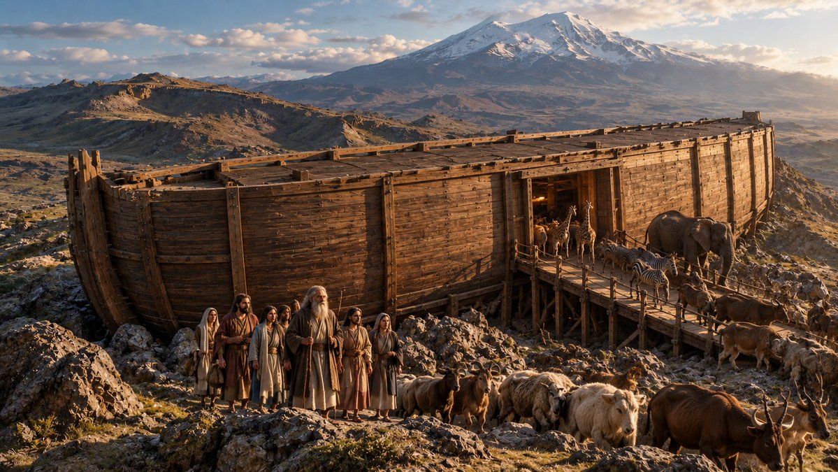 iscocapella's tweet photo. Según la Biblia, el Arca de Noé reposó en los montes de Ararat; hoy existen formaciones que algunos investigadores creen que podrían ser sus restos.

La formación de Durupınar mide unos 157 metros, coincidiendo con los 300 codos descritos en Génesis; además, las investigaciones con radar han detectado estructuras internas lineales y angulares, mientras que los estudios del terreno han identificado material orgánico y depósitos que los investigadores consideran relevantes para la hipótesis del Arca.