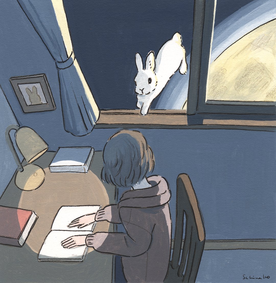 schinako's tweet photo. 🌕🐇 https://t.co/t0fpzQ4yNF