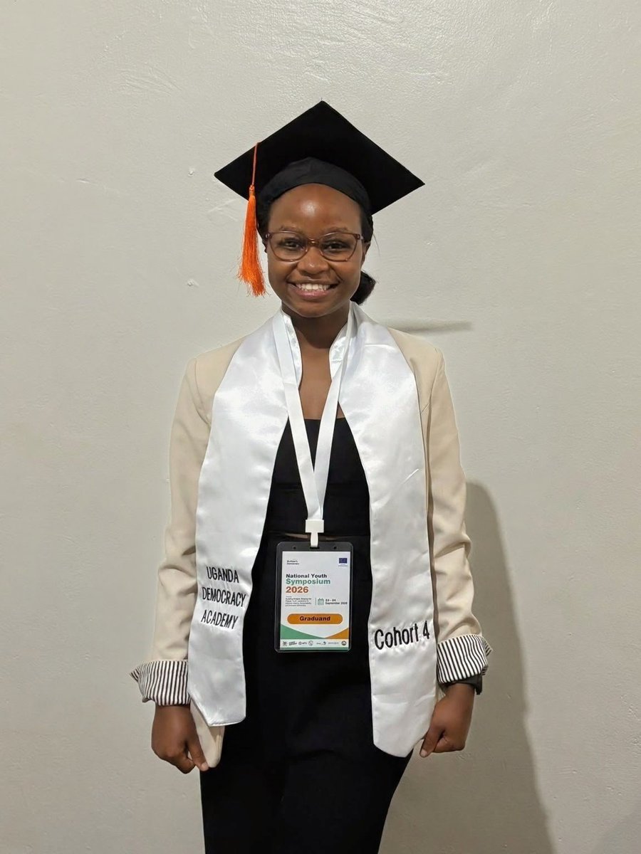 NatalineJKA's tweet photo. Honored to graduate from the Uganda Democracy Academy.

The school  has shaped not just my understanding of leadership and governance, but my resolve to serve with integrity.
 Leadership is not a title, but  a discipline practiced daily in service for others!

I extend my sincere appreciation to
@EUinUG, @NimdUganda  for their continued support in strengthening Democratic leadership in Uganda.

With deep gratitude, I thank the Uganda Parliamentary Forum on Youth Affairs @UPFYA_2008 for the trust and opportunity  given to me. I carry this honor with humility and remain committed to leading with purpose. 🙏
