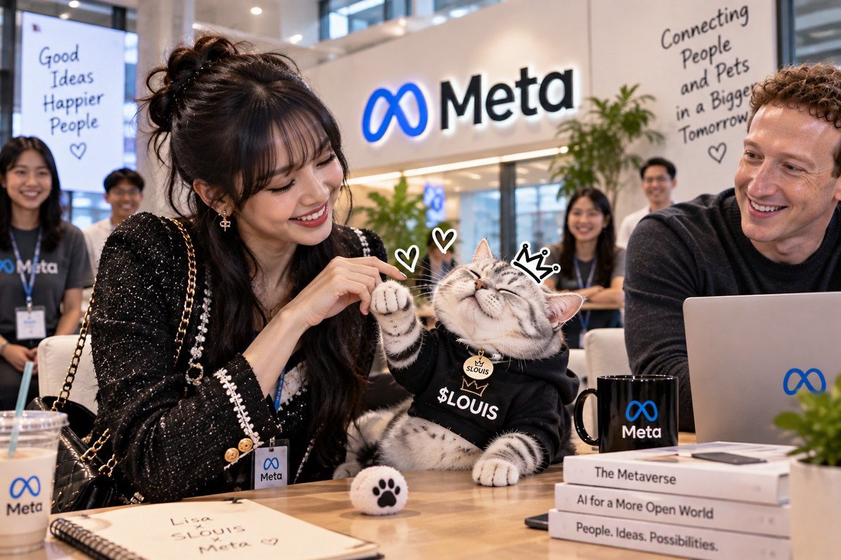 LouisMetaCat's tweet photo. Missed meta connect? Don’t miss the @meta cat Louis! 

#kpop @LaliceUpdates @finkd https://t.co/5HOYGAhs8P