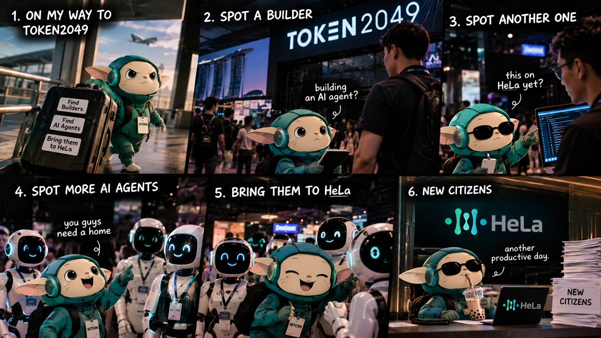 HeLa_Labs's tweet photo. My plan for @token2049  

Find builders.
Find AI agents.
Bring them to HeLa.

I don’t do networking.
I’m building the population.

See you at the event, guys! https://t.co/5yPChTeFQ7