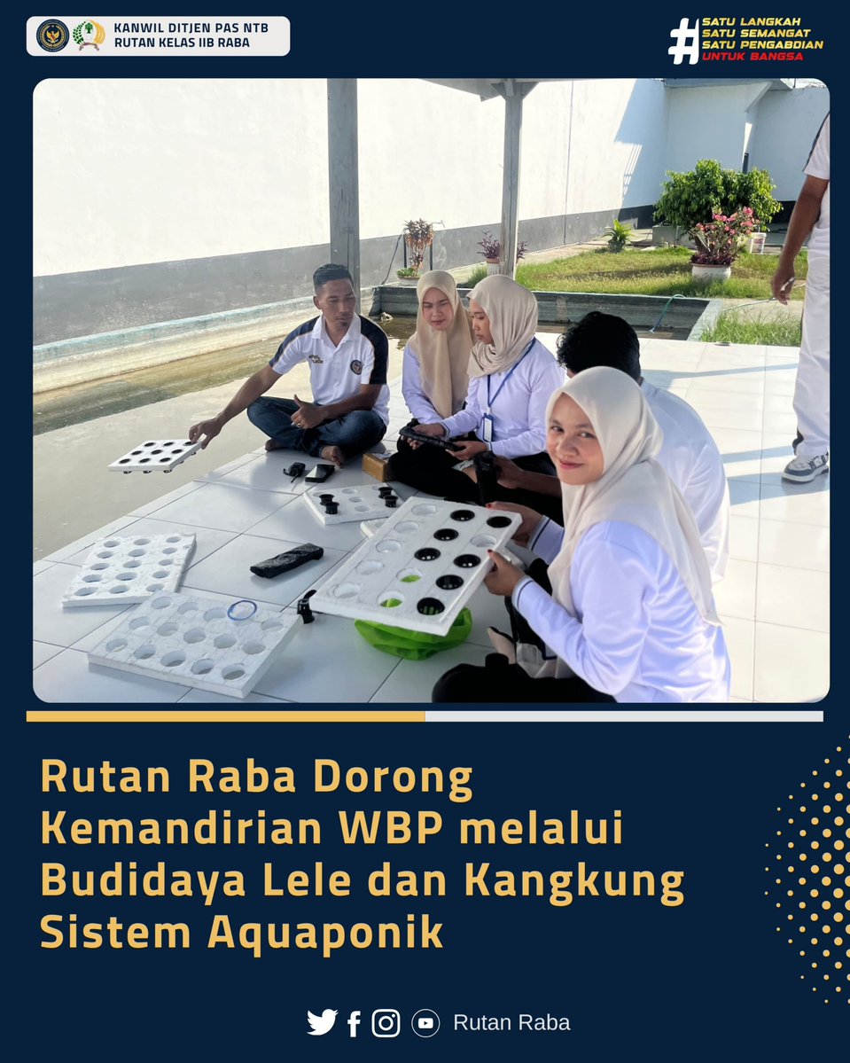 RutanRaba's tweet photo. Rutan Raba Dorong Kemandirian WBP melalui Budidaya Lele dan Kangkung Sistem Aquaponik

#Kemenimipas #AgusAndrianto #DitjenPAS GunGunGunawan #KetutAkbarHerryAchjar #DitjenPASNTB RBKunwas https://t.co/tLxjCjJBgp