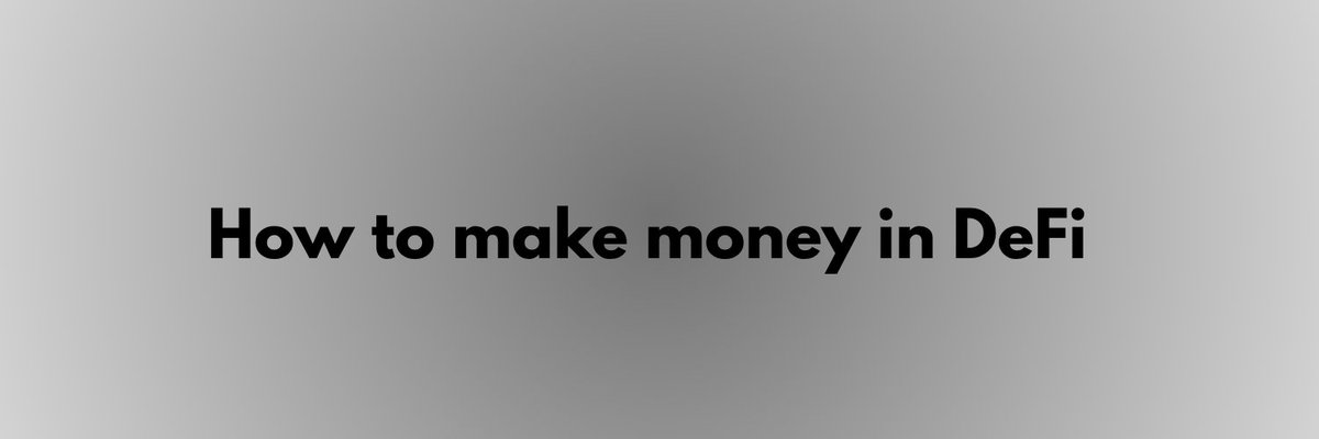 26thklaus's tweet photo. — as we all know that in DeFi there are no fixed ways to make money in DeFi.

But strategies have continue to evolve with new protocols, chains, and products been created.

However, the core methods fall into a manageable set of primary categories.

A thread 🧵 https://t.co/DkYiLU7wsp