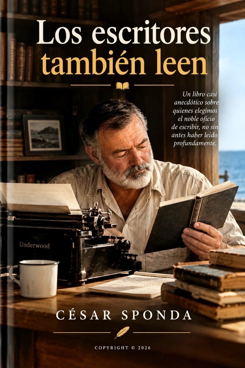CesarSponda's tweet photo. «Los escritores también leen», 2026
Prólogo
César Sponda
#libros

Antes de pensar siquiera en escribir una obra, hay que leer profundamente. Como premisa: los libros no se coleccionan, se leen.

Conoce todas las formas de pensamiento, pero no te cases con ninguna. https://t.co/5IfBCX98uj