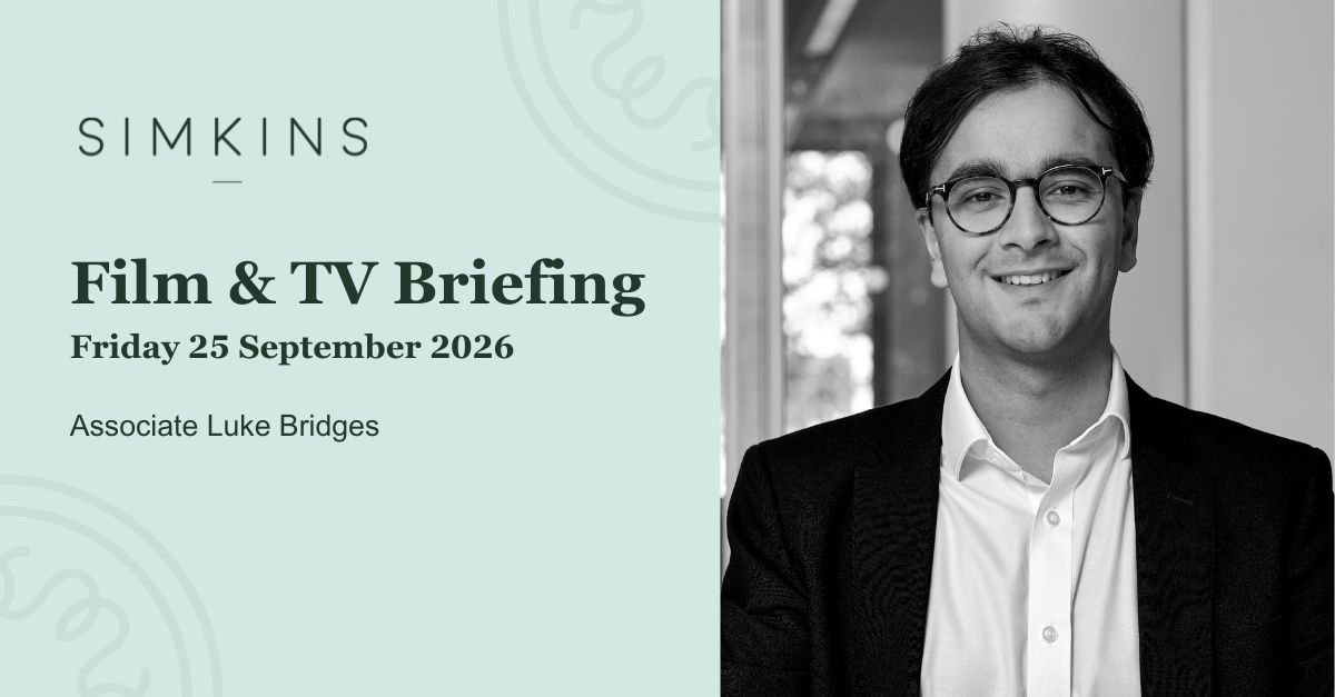 SimkinsLLP's tweet photo. Film and TV Briefing: Friday 25 September 2026

Welcome to this week’s round-up of news, commentary and industry announcements that you may have missed from the past week.

Read more here: https://t.co/qxzaPHhWwx

#film #tv #legal #law https://t.co/of0J2SBL6Z