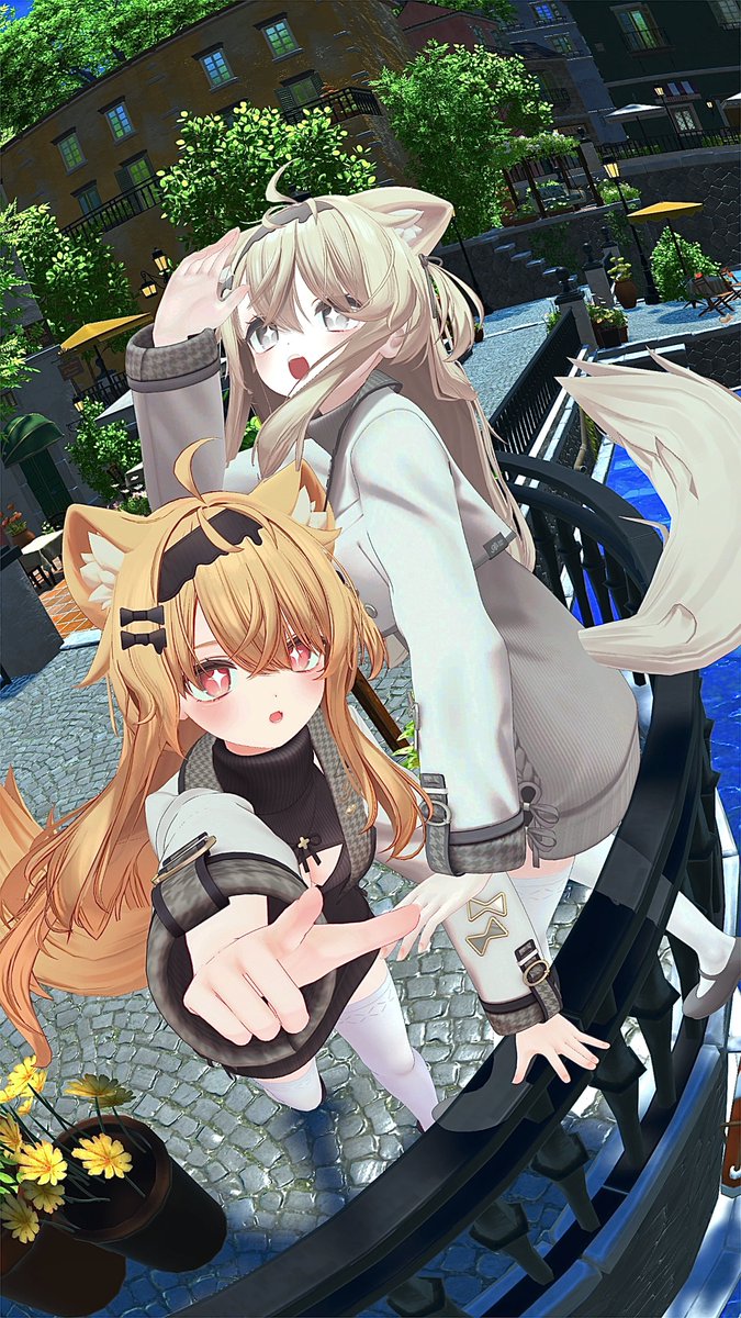 SumikkoStar's tweet photo. 【少女週末旅行】

少しだけ遠くへ。
少女たちの、週末だけの小さな旅。

Co-model：もばいるさん

#エク1周年フォトコン
#Eku3D #VRChat https://t.co/7cHf7uRtwX