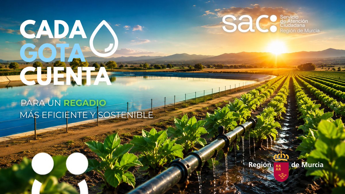 SAC_RegiondMur's tweet photo. 💧 5 millones de € para impulsar un regadío más eficiente y sostenible en la Región de Murcia.
@AgriculturaRM convoca ayudas para modernizar infraestructuras de riego con objetivos ambientales.
📅 Solicitudes hasta el 23/10
🔗 https://t.co/TLnEPyG1HS
#RegiónDeMurcia #Regadio https://t.co/T7xDjVMjLf