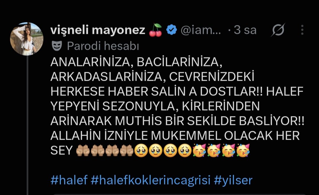 Mihrihayal's tweet photo. Diziyi 'temizledik' derken kökten kurutmuşsunuz aşklar... AB 2.5 bile değil. Melek’e sallayacağınıza gidin de senaryo dilenin, bu gidişle finale bile yetişemezsiniz. Melekcileri düşüneceğinize teyzelere biraz daha rüşvet verin belki halvet de görürsünüz hem🤣🤣 https://t.co/YQ8jYh10rh