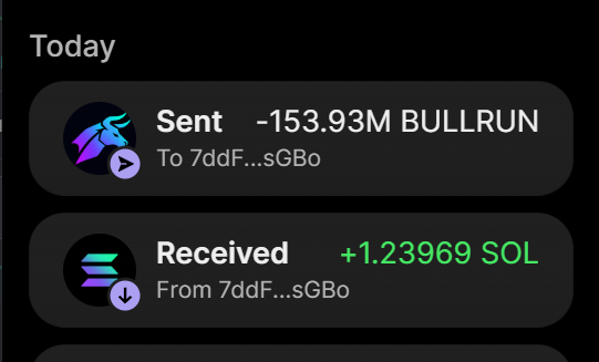 BullrunCash's tweet photo. 153.93 MILLION $BULLRUN PURCHASE COMPLETED FOR 1.23969 SOL

BUY ON 𝕏 → Send SOL to:
8trY7gA9kzf9Yu4LUW8SdGCuydHAHfodCEFH3CGHUgWR

Min: 0.2 | Max: 10

0.2 $SOL → 10M $BULLRUN
1 $SOL → 100M $BULLRUN

Visit https://t.co/N6UvBwkXIX

Retweet & Drop Solana Wallet Address for $100,000 $BULLRUN
