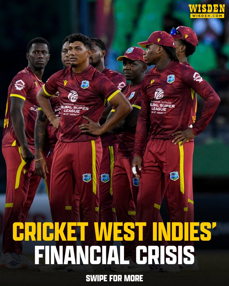 WisdenCricket's tweet photo. West Indies players face pay cuts and shorter contracts amid CWI financial struggles 🌴

#Cricket https://t.co/OozCdKvvep