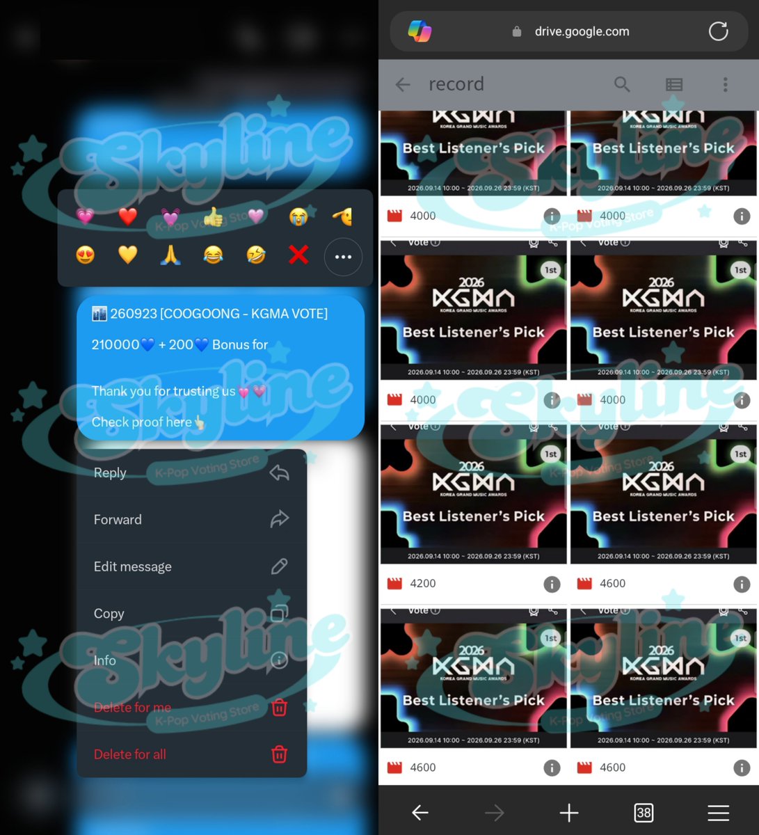 skylinevote's tweet photo. Thank you anonymous 💓 for purchase Coogoong blue heart at skyline🏙️
 
210.000💙 for [2026 KGMA] Best Listener's Pick ✅ 

#skylineproofs https://t.co/4wHHV7Staz