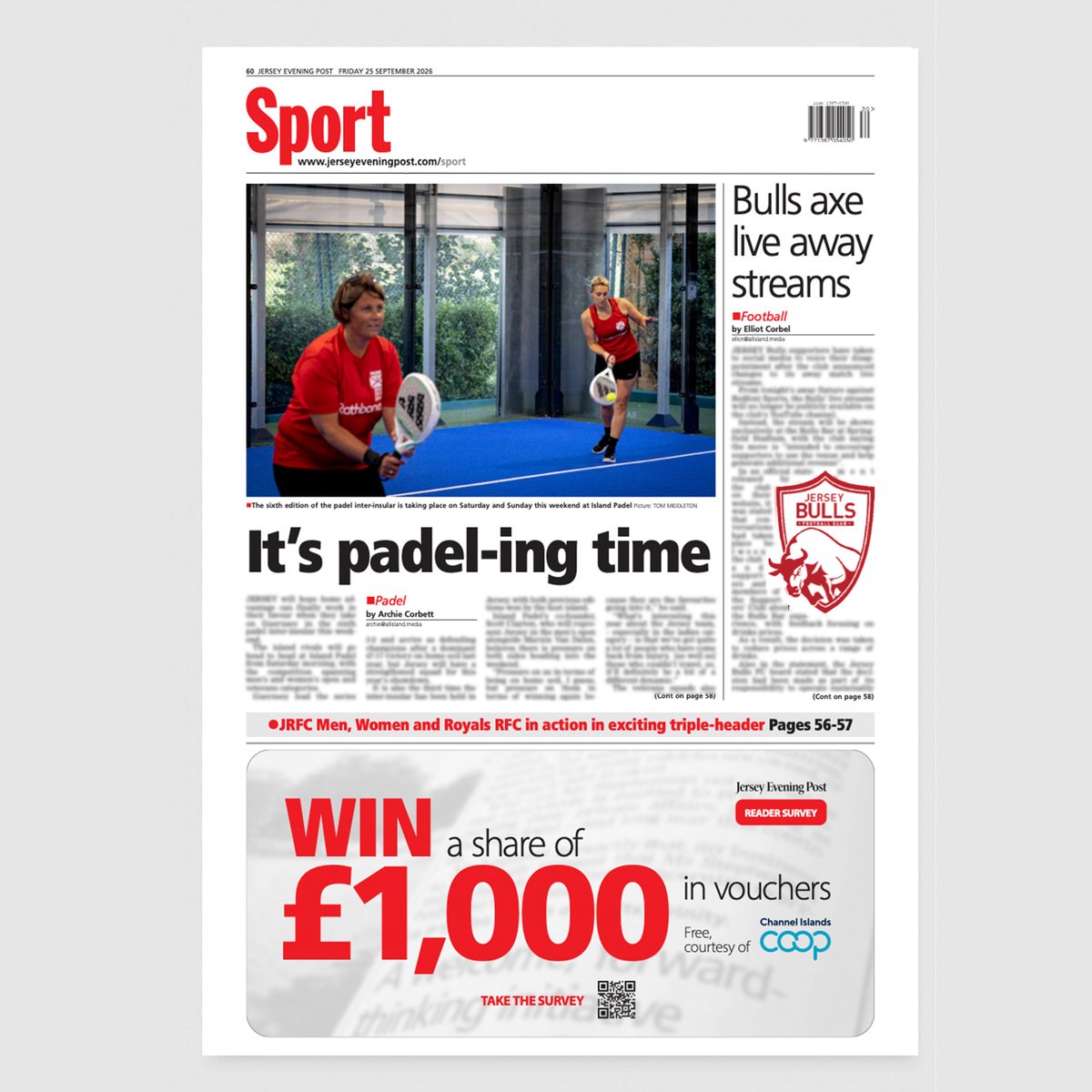 JEPsport's tweet photo. Jersey will hope home advantage can finally work in their favour when they take on Guernsey in the sixth padel inter-insular this weekend.

👀 Subscribe to read more: https://t.co/tYt13ADDWU https://t.co/NqfTB7LA7e