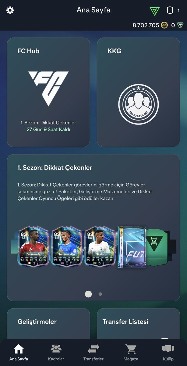 Aniva7_'s tweet photo. Ea FC 27 Sahibinden, Kelepir, Hata, Boya, Değişen ve Hasar kaydı bulunmayan 😂İçerisinde 8 milyon 700k coins olan hesabım satılıktır. Ciddi düşünen iletişime geçebilir. https://t.co/LGOdGhC3J7
