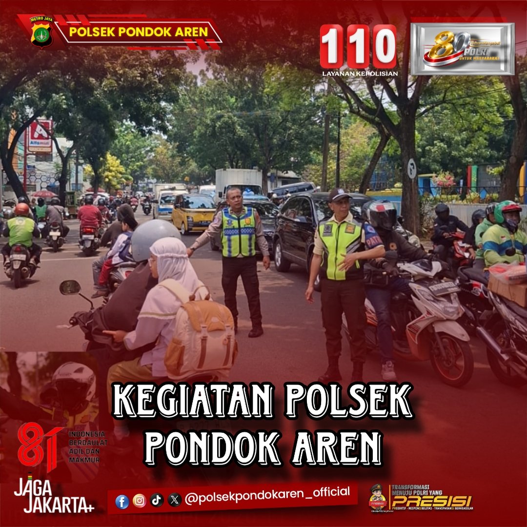 Aren_Sector's tweet photo. melaksanakan pengaturan lalulintas di lokasi pemasangan gorong-gorong Jalan Bintaro utama 3A Pondok aren.

so Teman Pondok aren, silahkan cari jalur alternatif terlebih dahulu yaa.. karna proyek pemasangan gorong-gorong sampai saat ini masih berlangsung.

#PolsekPondokAren https://t.co/CcYMmahY0S