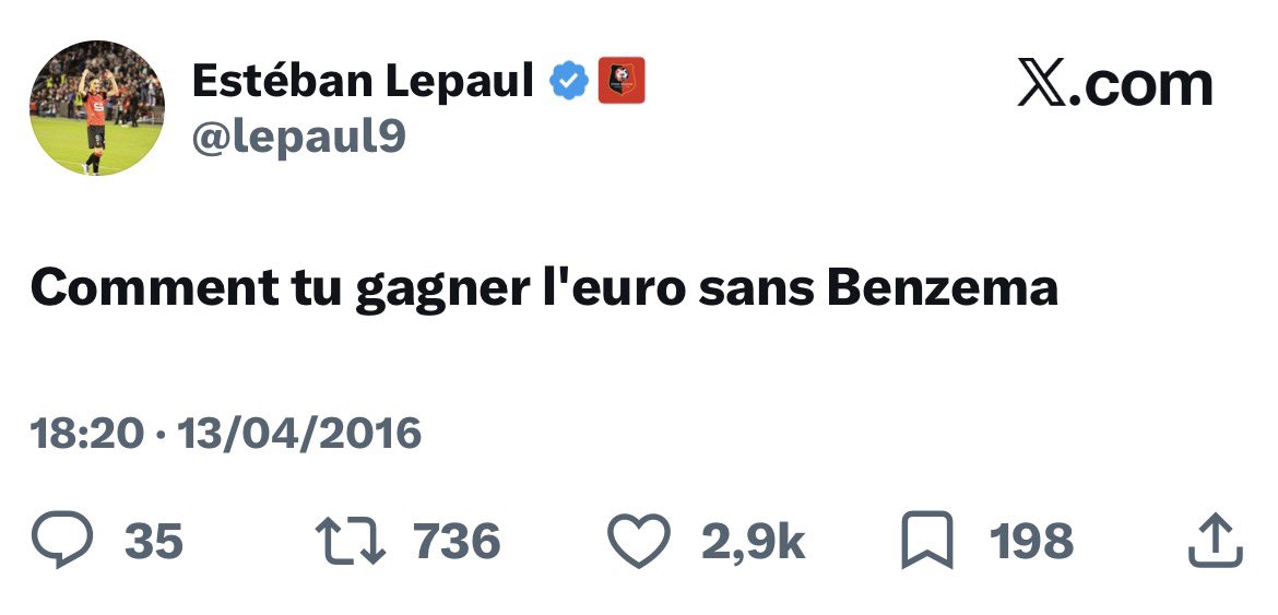 livesfoot's tweet photo. PTDRR C’EST OFFICIEL ! 

On a trouvé la raison de pourquoi Didier Deschamps n’a pas convoqué Esteban Lepaul à la Coupe du monde 😭😭 https://t.co/JOeJi1QEDj