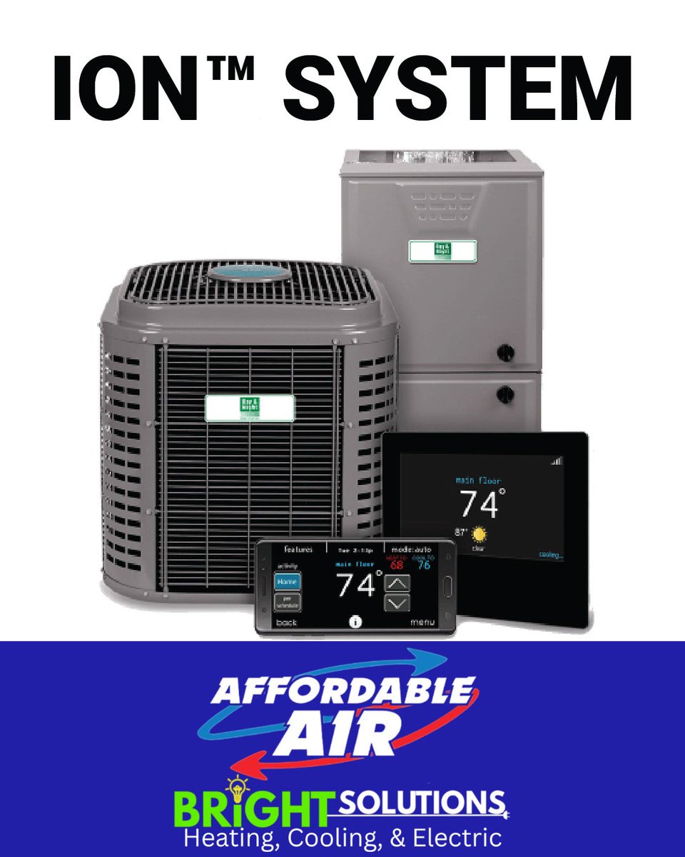 aairchilli's tweet photo. 📲 Take control of your comfort with a Day &amp; Night® Ion™ System from Affordable Air! Enjoy consistent temperatures, quiet performance, energy-efficient operation and convenient connected control. 🏡❄️🔥

📞 740-779-0079  
🌐 https://t.co/Vlb1ARrfF5

#SmartHVAC #IonSystem https://t.co/liZbeaUHRR