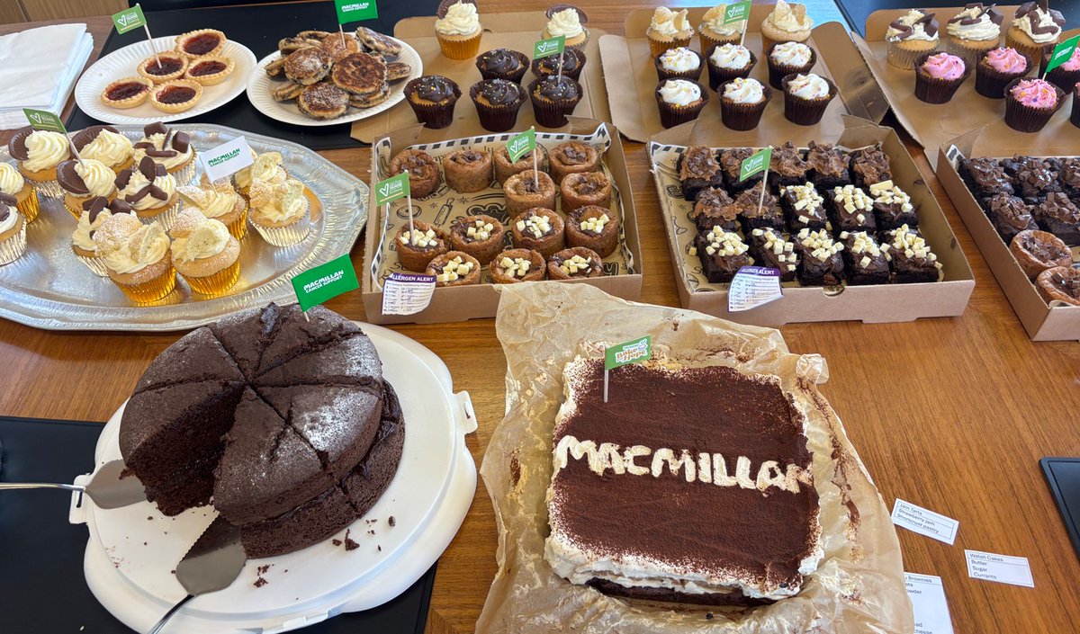 HardingEvans's tweet photo. The HE team put the kettle on and brought out the bakes yesterday.

From homemade favourites to shop-bought treats, there was plenty to tempt us away from our desks, all in support of @macmillancancer  and @Velindre , our Charity of the Year.
 https://t.co/5F5CUDYqzj https://t.co/Wmzk9pjMmT
