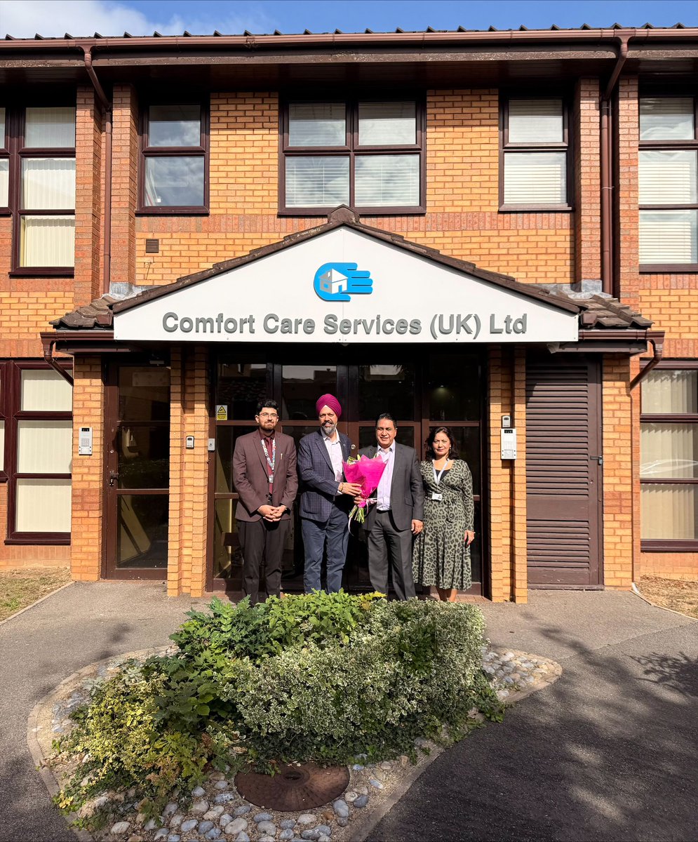 TanDhesi's tweet photo. Senior leadership of Comfort Care Services hosted me at their headquarters in #Slough to brief in detail about their vital domiciliary care and other services.
It also served as a reminder of the gratitude we owe #carers for the invaluable #care they provide in our #community. https://t.co/bYQ42OpSHQ