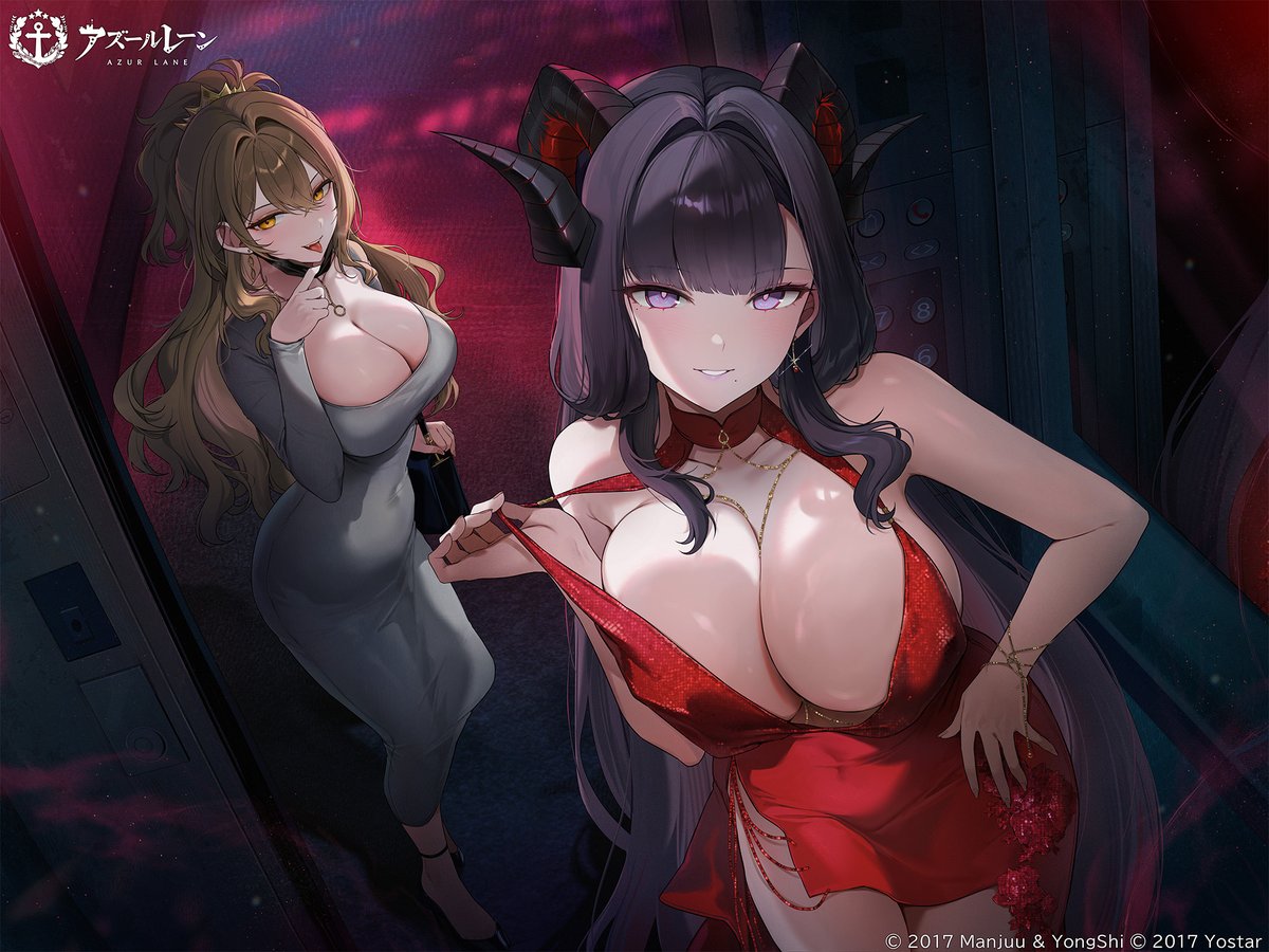 azurlane_staff's tweet photo. 【記念イラスト】
「逃げたいの？今更無理よ～。ここは全部私の領域、私の許しがなければ一歩たりとも外に出られないわ♪」

安土「紅姫の肝試し遊戯」
ライオン「引き裂く「路地裏」」
デュアルフォーム＆L2Dなど、
着せ替えが9/30(水)23:59まで販売中！

ぜひ、お見逃しなく！
#アズールレーン https://t.co/vgSQ3xle1H