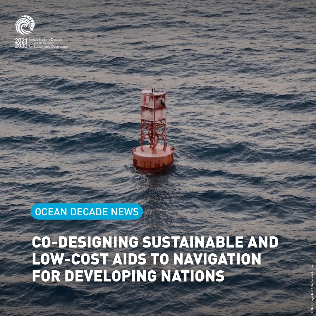 UNOceanDecade's tweet photo. ⛵️How can design support safer navigation?
This #WorldMaritimeDay, discover how the @RCA, an #OceanDecade Implementing Partner, and partners will co-design affordable, locally buildable aids to navigation with communities in vulnerable coastal regions: https://t.co/eeBIpCLlwF https://t.co/eGfVEEBmEX