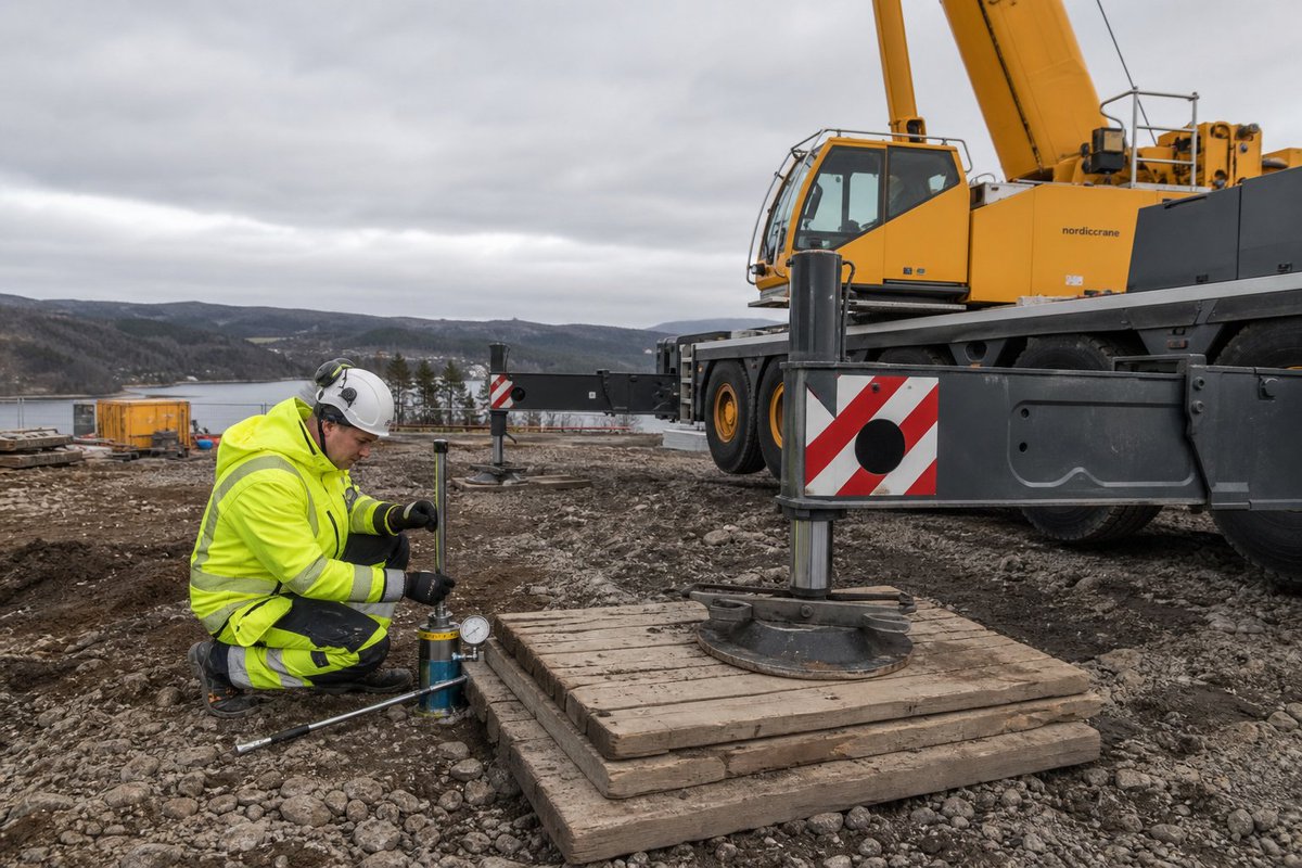 frogswiper's tweet photo. Ground bearing capacity. Outrigger pads. Slope. Soil type. A crane is only as stable as what's under it. Take time to assess the ground. Soft ground + heavy load = tip-over. Set up right.

#CraneSetup #GroundConditions #CraneSafety #ConstructionSafety https://t.co/oEjZrfW7Bt