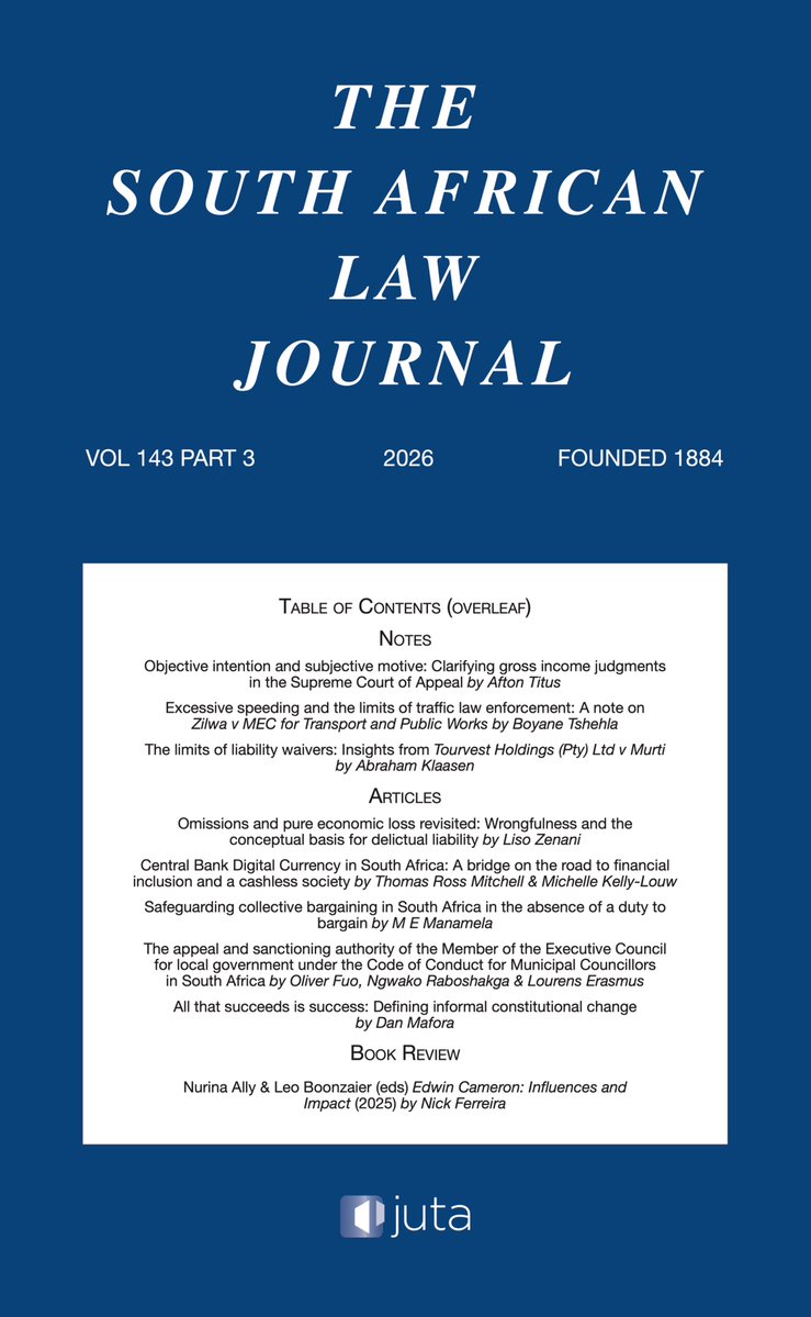 dansmywholename's tweet photo. Excited to share my latest publication (the first from my LLM thesis) in the South African Law Journal. 

In it, I try to answer such questions as ‘how can a constitution change without its text ever changing?’, ‘how are judges able to change a constitution, and is such change ever legitimate?’ and ‘when can we say a constitution has changed?’. 

It contains, I hope, some insights into the nature and extent of constitutional amendment powers, constituent power in the context of interim constitutions, and the limits of judicial lawmaking. Oh, and of course there’s an entire section defending originalism as a method of constitutional interpretation. 🤭

Pleased to finally see it in print. As ever, comments and critique are most welcome. It’s available open access here: https://t.co/rEnOnhCcmo