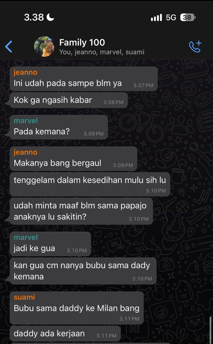 CARR0TCAKE__'s tweet photo. family 100 one tweet au ep. jeanno behave pas di tinggal bubu daddy https://t.co/QfpteWh65y