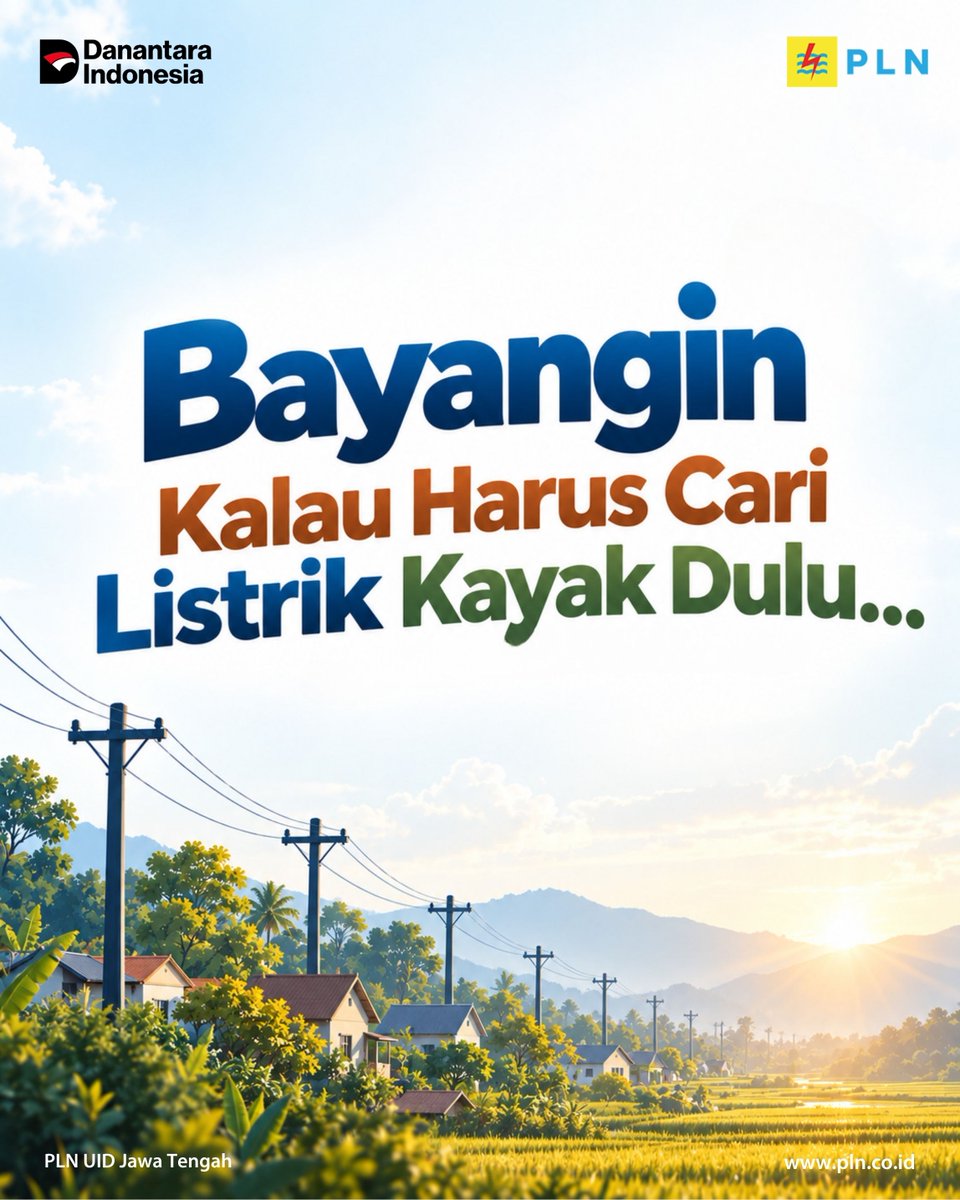 plnuidjateng's tweet photo. Kebayang ga, listrik jaman dulu seperti apa?
Sekarang, listrik sudah lebih mudah & menjadi kebutuhan. PLN terus jadi bagian dari perjalanan perubahan kehidupan masyarakat Indonesia.
Kalau kamu bisa balik ke masa itu, hal apa yang paling kamu ingat?
#TransformasiEnergi https://t.co/GyMM5QnFj5