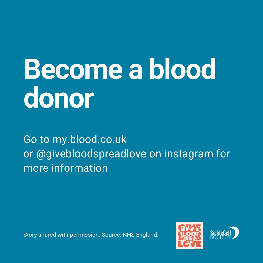 SickleCellUK's tweet photo. 🩸 For Portia, donated blood means more time feeling healthy and spending time with her family.
This #SickleCellAwarenessMonth, we’re highlighting the difference blood donors can make to people living with sickle cell.
Could you become a donor?
#SickleCell #GiveBloodSpreadLove https://t.co/7brYU98Et9