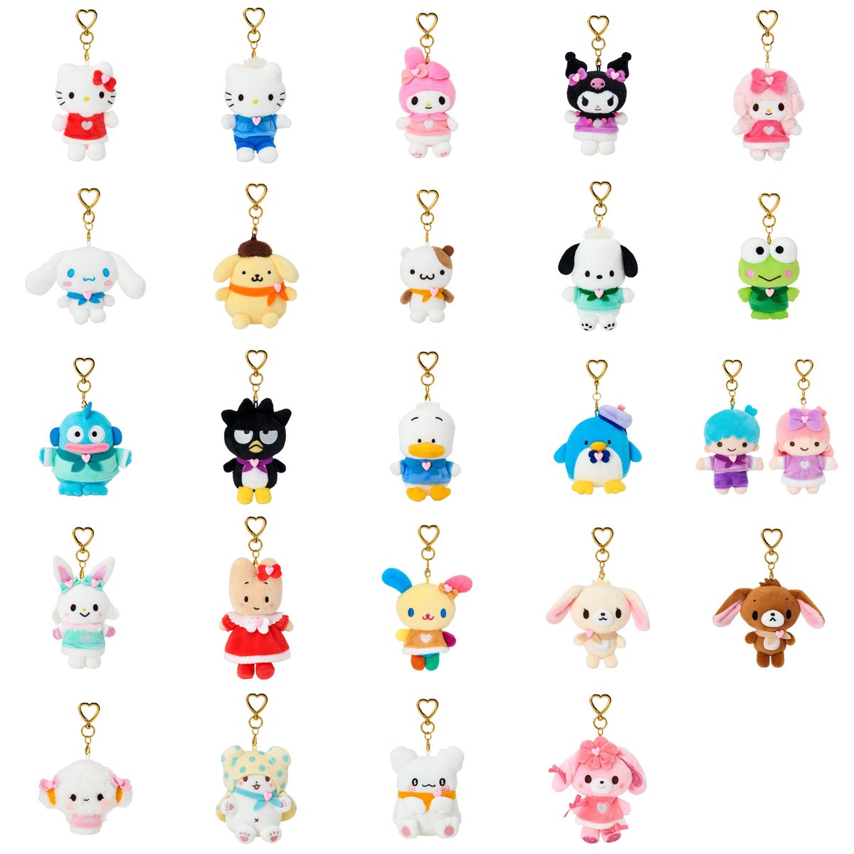 sanrio_oshikatu's tweet photo. ＼⚠️新商品📣🆕／
サンリオピューロランド『ワンポイントハートシリーズ』の新作アイテム、10/2(金)より発売開始🥹🌈
マスコットビーズがなんと全24種のキャララインナップで登場✨みんなかわいすぎる…🥹🩷
インパ予定ある人はお見逃しなく🙆‍♀️

📅発売日：10/2(金)
🛒購入：サンリオピューロランド・エントランスショップ

🔗商品詳細はこちら📝
https://t.co/6NlCFsBXjr

#サンリオキャラクターズ #ピューロランド