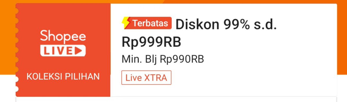 today_clouds's tweet photo. VOUCHER SPESIAL PAYDAYSALE😧

⏰ 20.00
⭐ DISKON 99% S/D 999RB, min. beli 990RB
🛒 produk shopee live xtra (lebih detail cek foto ke-2) 

siapkan produk dari sekarang yeeu, moga gak goibb😇
https://t.co/71rYpsEkqs https://t.co/5e7UD0M5fH