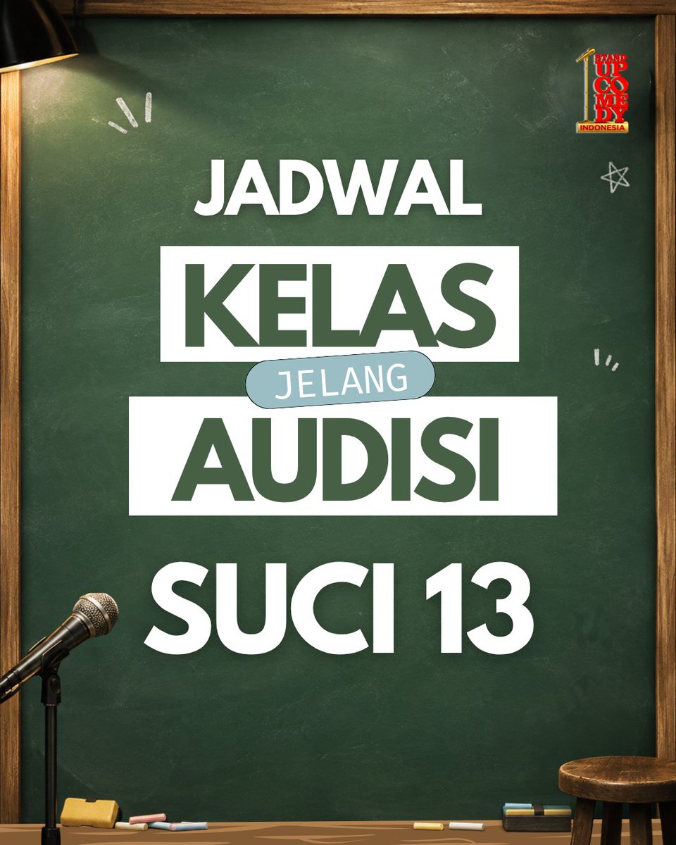 StandUpKompasTV's tweet photo. nah! warga yang mau ikut audisi SUCI 13, siapin bekelnya dulu yukkk

Besok udah bisa war SKS di TipTip yaa https://t.co/l0VGE8zcUn