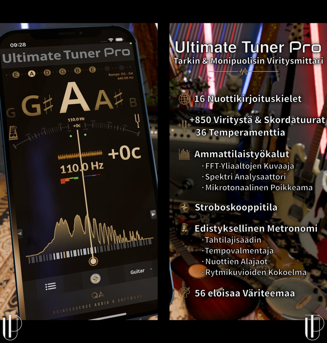 Ultimate_Tuner's tweet photo. Ultimate Tuner Pro
Tarkin &amp; Monipuolisin Viritin!

Valmiina kokeilemaan?? 🎵🎶

Lataa nyt Apple App Storesta:
https://t.co/nKaF2r3Dpd https://t.co/aX6YuYMAx1