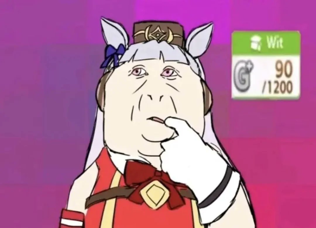 Curren_Chan_No1's tweet photo. Goldship is not #cute at all https://t.co/2bjCsbK2d5