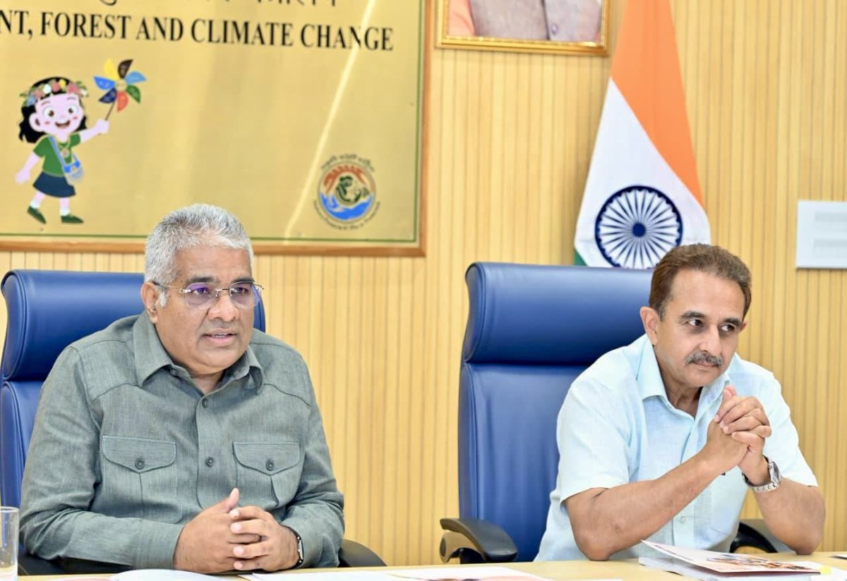 byadavbjp's tweet photo. Launched the inception workshop for 6th cycle of Management Effectiveness Evaluation of Tiger Reserves, which will cover all 58 Tiger Reserves in the country, in India, today in Delhi, along with MoS Shri @KVSinghMPGonda. 

Emphasized the need to continuously integrate evolving scientific processes and technologies into wildlife conservation and evaluation. Also, stressed that a science-based approach must be guided by compassion, values and vision to ensure harmonious engagement between forest departments and local communities.

https://t.co/wQCpSXKSbl
