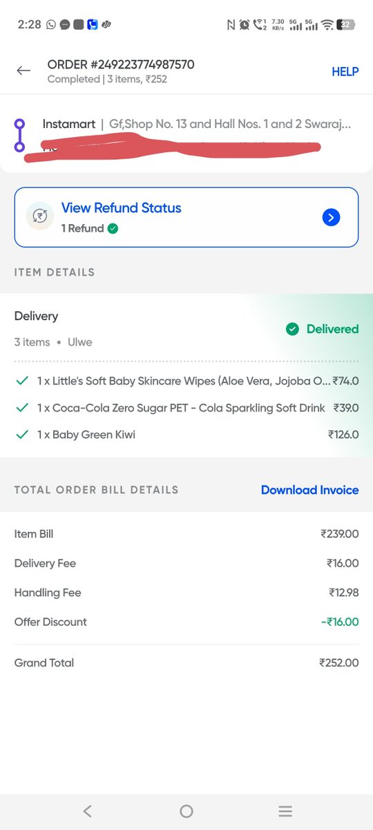 Amit84497773's tweet photo. @Swiggy had a really disappointing exp with the cust service. I had ordrd kiwi n had received raw and extrmly sour kiwis. I askd fr a replacmnt but the support guy was extrmly slow , he seemed like he didn't knw wat he was doing , took him more thn 30 min to come to a conclusion. https://t.co/ePZhla2dhS