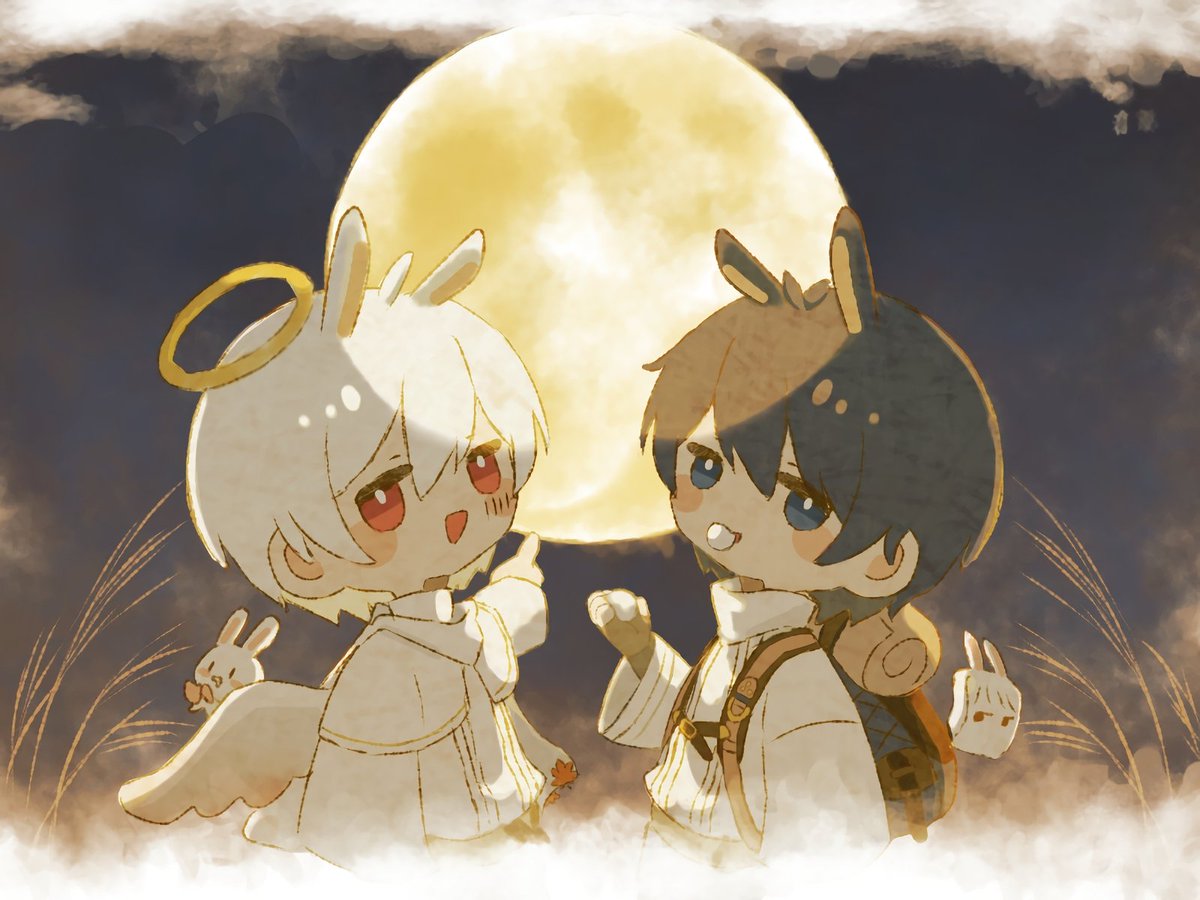 Mi_ms16kei's tweet photo. 中秋の名月

#そらるの絵
#まふあーと https://t.co/GwP0wwUKYc